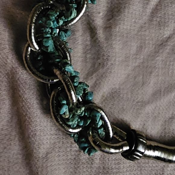 Stacked Coil Necklace Snake Chain - Picture 3 of 8